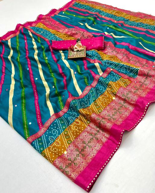 Vastrangan bandhani printed surat sarees wholesale
